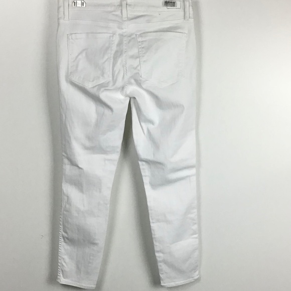 Paige | Verdugo Crop White Skinny Jeans~30 - Picture 9 of 12